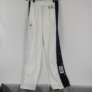 NEW Starter Women's White Black Tearaway Side Snap Pants Size M NWT